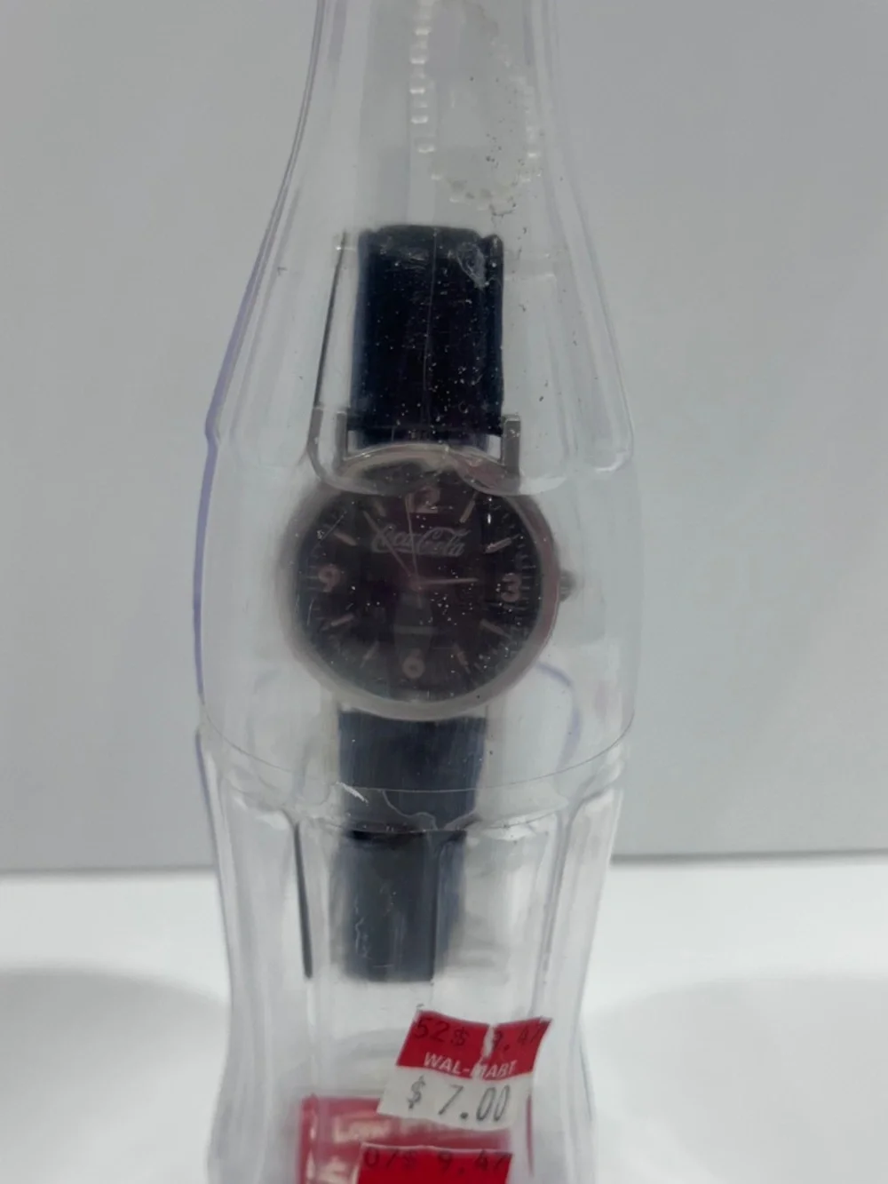 Vintage 2002 Coca-Cola Watch in a Bottle Wrist Watch Black/Silver-analogue (NEW)